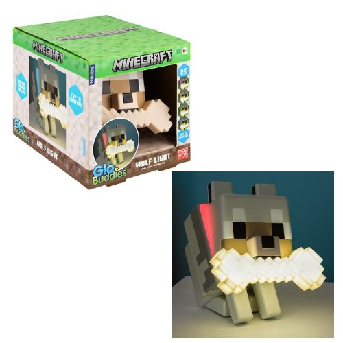 PALADONE – MINECRAFT WOLF Light – Lampada GLO Buddies cm –  (In box xcm)…x
